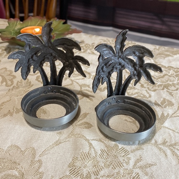 2 Palm Tree Candle Votive Holder - Picture 3 of 5